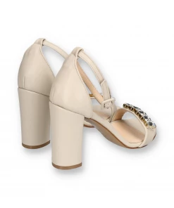 Piq.yourdress SANDALS 90 | Nappa Crystal Champagner