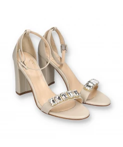 Piq.yourdress SANDALS 90 | Nappa Crystal Champagner