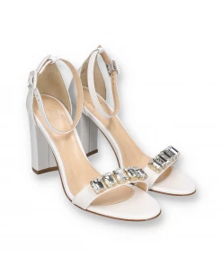 Piq.yourdress SANDALS 90 | Nappa Crystal Ivory