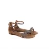 Lola Cruz SANDAL KNOT / Camel Glitter