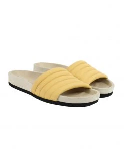 Isabel Marant HELLEA SLIDES / Light Yellow Sandals
