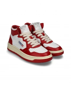 AUTRY MID SNEAKER | Bicolor White/Red New Arrivals