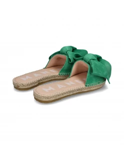 Manebi SANDALS WITH BOW | Hamptons Avocado