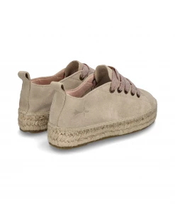 Manebi LACE-UP ESPADRILLES | Hamptons Champagne Beige