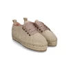 Manebi LACE-UP ESPADRILLES | Hamptons Champagne Beige