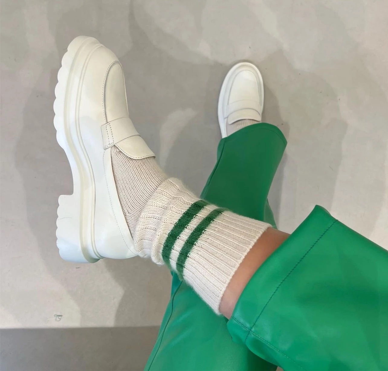 Mell-o STRIPED SOCKS | Green Most Wanted 4 Mell-o STRIPED SOCKS | Green Most Wanted