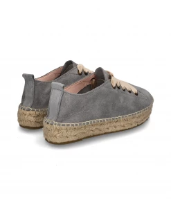 New Arrivals ANDY CSINGER X MANEBI LACE-UP ESPADRILLES | Hamptons Grey