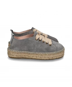 New Arrivals ANDY CSINGER X MANEBI LACE-UP ESPADRILLES | Hamptons Grey