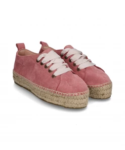 Manebi LACE-UP ESPADRILLES | Peony