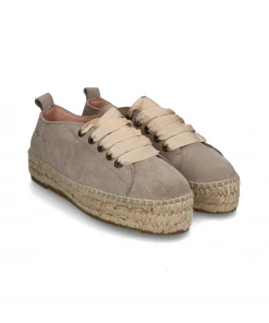 Manebi New Arrivals LACE-UP ESPADRILLES | Hamptons Vintage Taupe