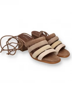 ALOHAS New Arrivals LETIZIA HEELS | Suede Shades Of Beige