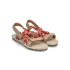 Manebi ROPE SANDALS | Yucatan Peony & Apricot
