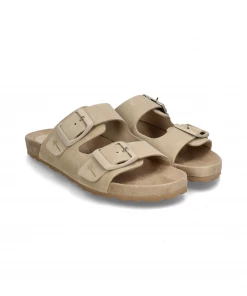 Manebi TRAVELER NORDIC SANDALS | Hamptons Champagne Beige New Arrivals